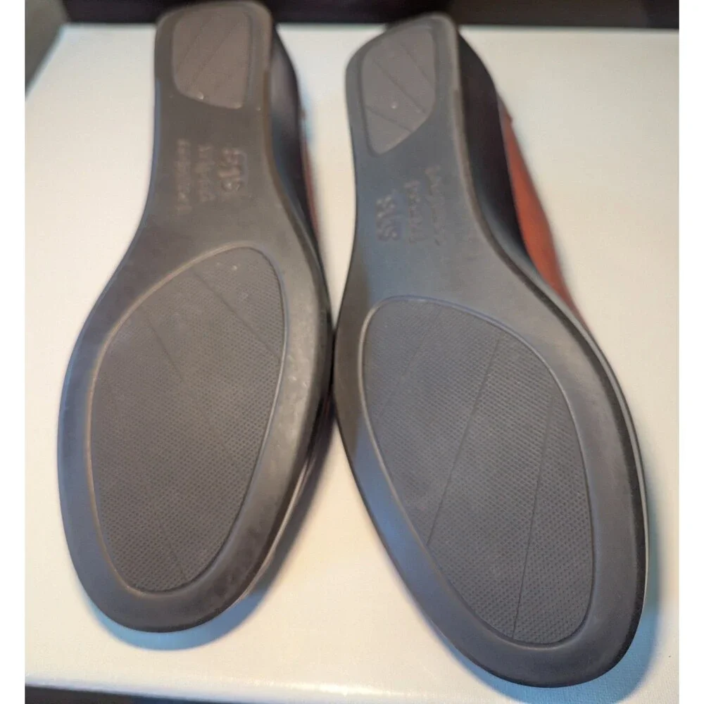 SAS Shoes Womens Size 10W Brown Leather Tripad Comfort Loafers Slip On